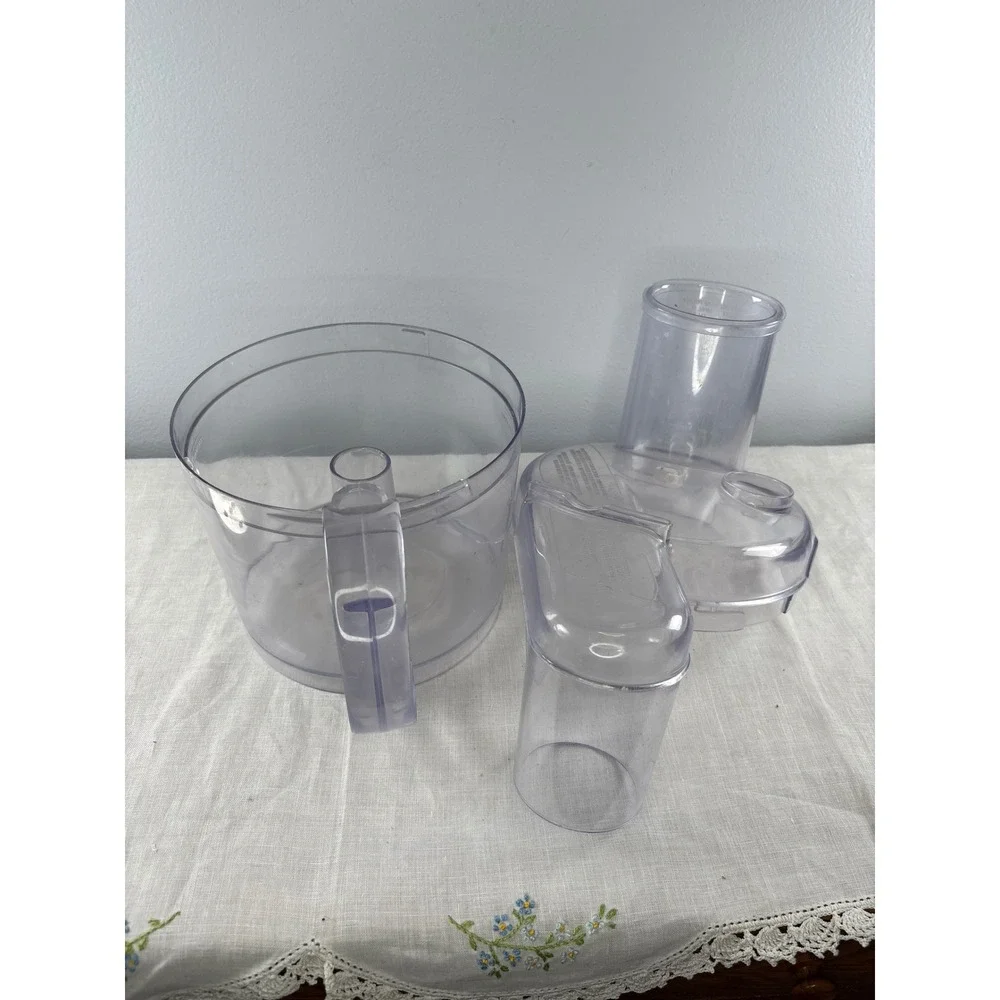 Walmart Mainstays Food Processor Replacement Parts Model 106622F Bowl Lid Blade